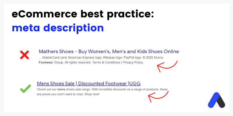 how to write meta descriptions for eCommerce SEO